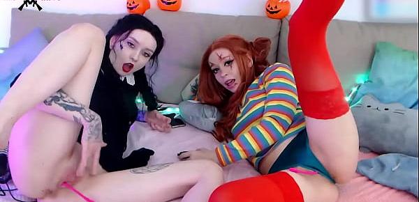  AliceBong Zirael Rem halloween cosplay pussy masturbation